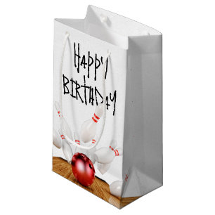 Bolsa De Regalo Pequeña Huelga de bolos de Cumpleaños