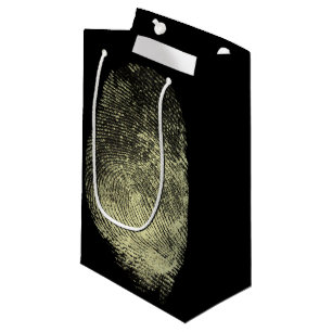 Bolsa De Regalo Pequeña Huella dactilar invertida del lazo