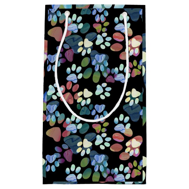 Bolsa De Regalo Pequeña Huellas por todas partes (Anverso)