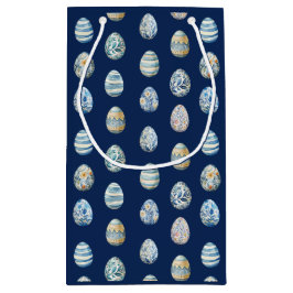 Bolsa De Regalo Pequeña Huevo de Pascua en azul