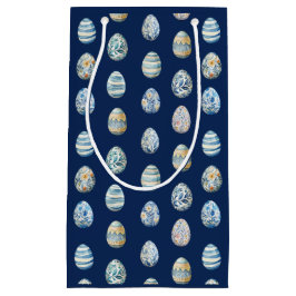 Bolsa De Regalo Pequeña Huevo de Pascua en azul