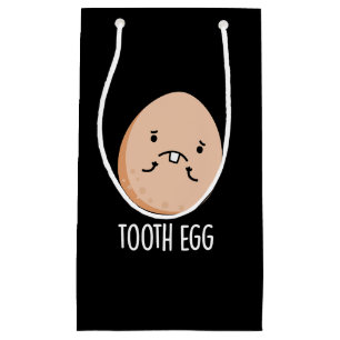 Bolsa De Regalo Pequeña Huevo Diente Divertido Dolor Dental Dental Pun Osc