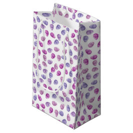 BOLSA DE REGALO PEQUEÑA HUEVOS DE COLOR DE AGUA AZUL Y PURPLE