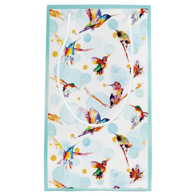 Bolsa De Regalo Pequeña Hummingbirds (Anverso)
