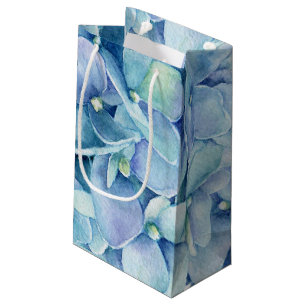 Bolsa De Regalo Pequeña Hydrangea azul