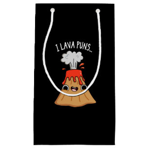 Bolsa De Regalo Pequeña I Lava Puns Graciosa Geología Volcán Pun Dark BG