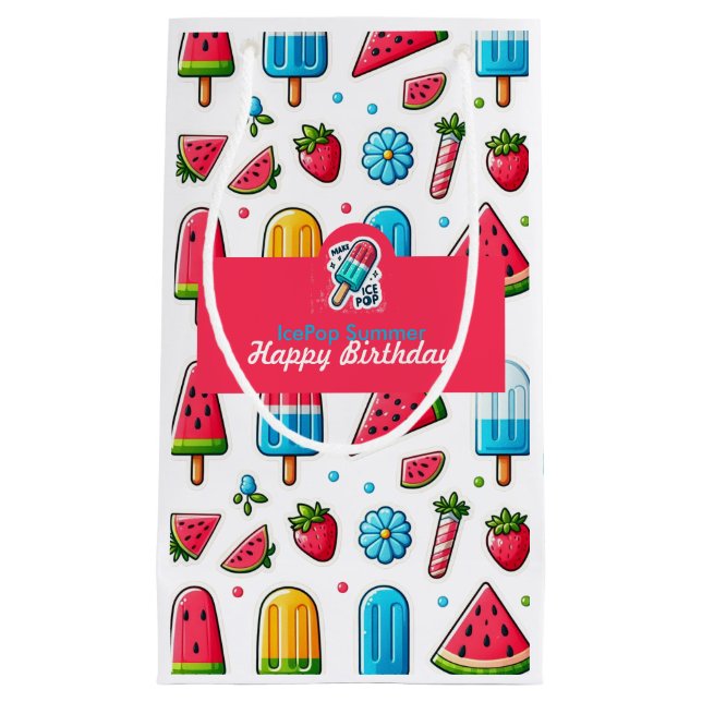 Bolsa De Regalo Pequeña Ice Pop Summer (Anverso)