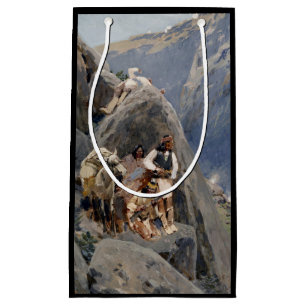 Bolsa De Regalo Pequeña Íconos de los nativos americanos: guerreros apache