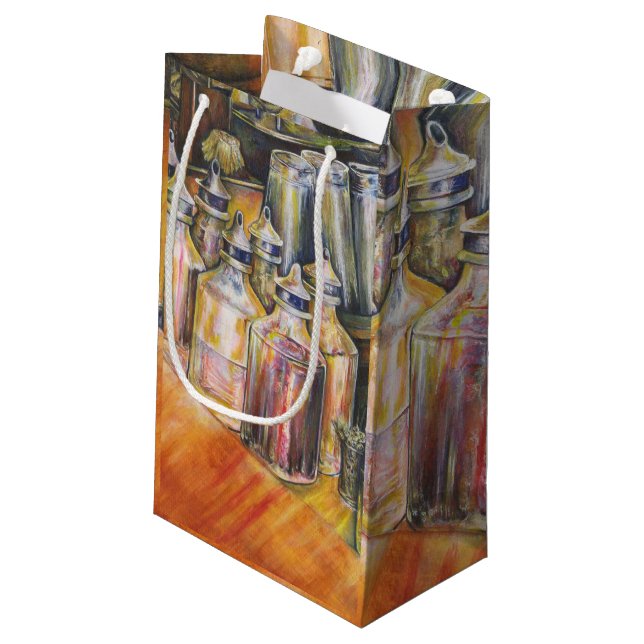 Bolsa De Regalo Pequeña Ideografía de la luz dorada (Angulo reverso)