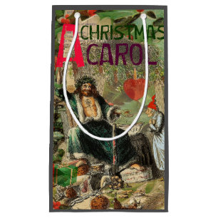 Bolsa De Regalo Pequeña Ilustración del Fantasma del Navidad Presente Scro