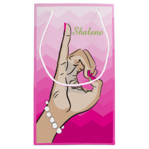 Bolsa De Regalo Pequeña Ilustracion femenino de la vida de la hermandad de