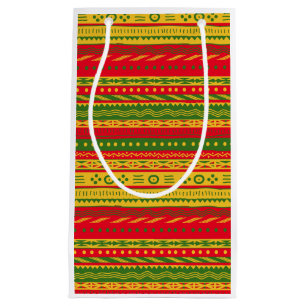 Bolsa De Regalo Pequeña Impresión de estilo africano festivo