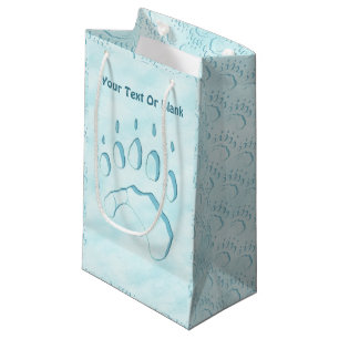 Bolsa De Regalo Pequeña Impresión de la hoja de oso polar