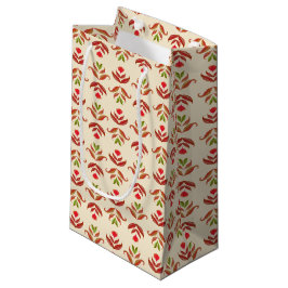 Bolsa De Regalo Pequeña Impresión floral de arte popular vintage Acogedora