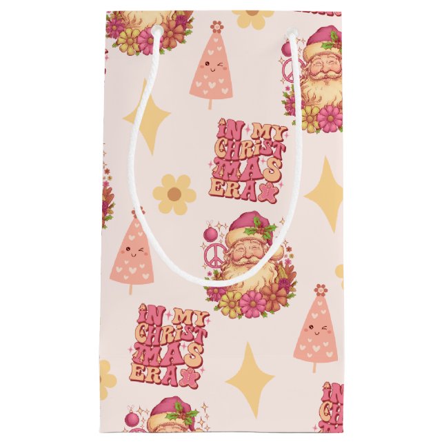 Bolsa De Regalo Pequeña In My Christmas Era Groovy Santa (Anverso)