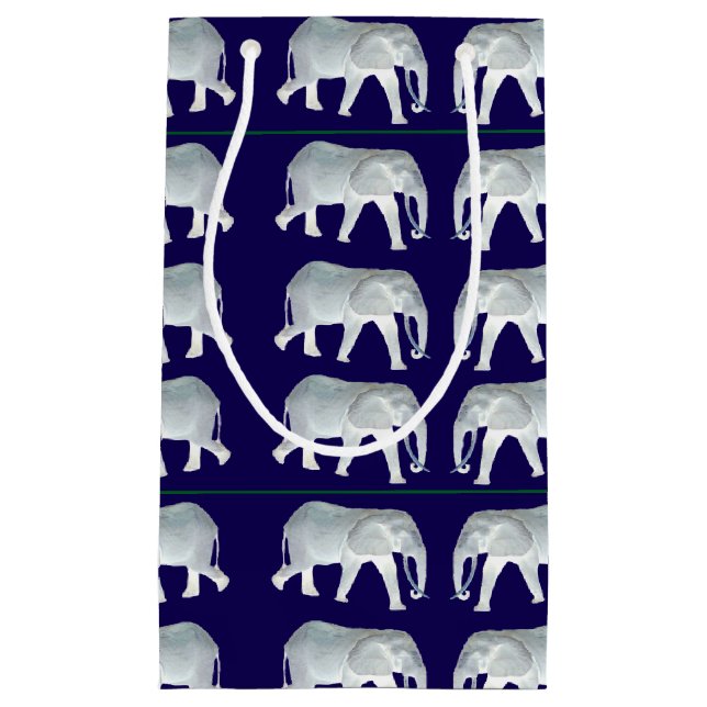 Bolsa De Regalo Pequeña Intercambio del regalo del elefante blanco (Anverso)