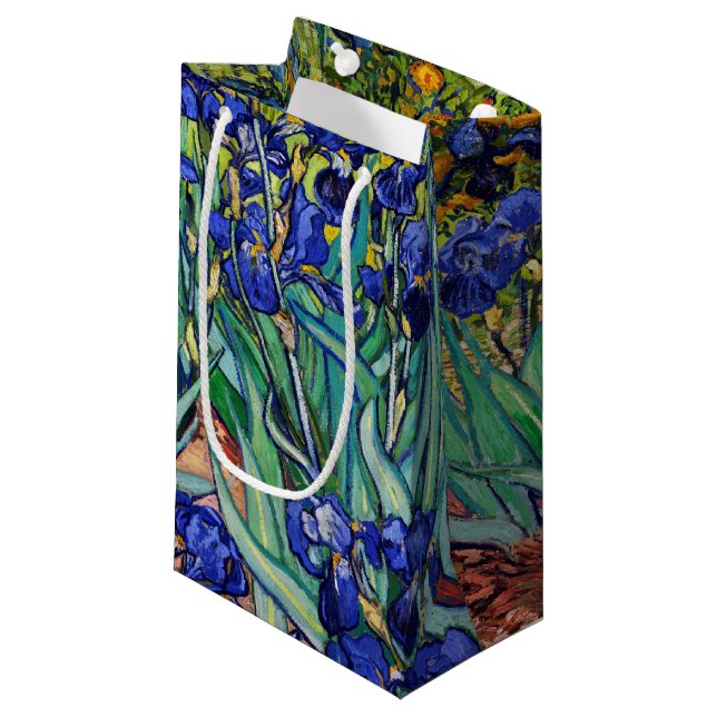 Bolsa De Regalo Pequeña Irises de Vincent van Gogh (Angulo Anverso)