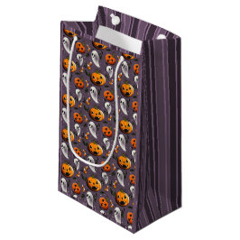 Bolsa De Regalo Pequeña Jack-o-Ghost Púrpura