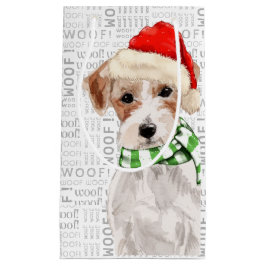 Bolsa De Regalo Pequeña Jack Russell Terrier Navidades divertidos