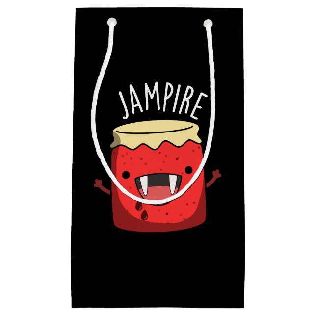 Bolsa De Regalo Pequeña Jam-pire Funny Vampire Jam Pun Dark BG (Anverso)