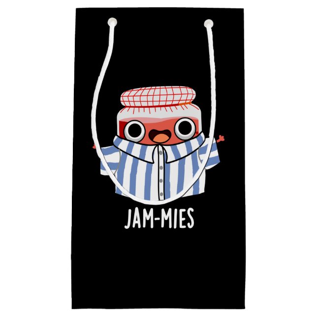 Bolsa De Regalo Pequeña Jammies Funny Pajama Jam Pun Dark BG (Anverso)