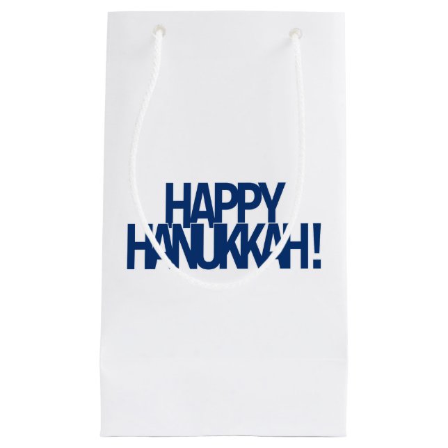 Bolsa De Regalo Pequeña ¡Jánuca feliz! (Anverso)