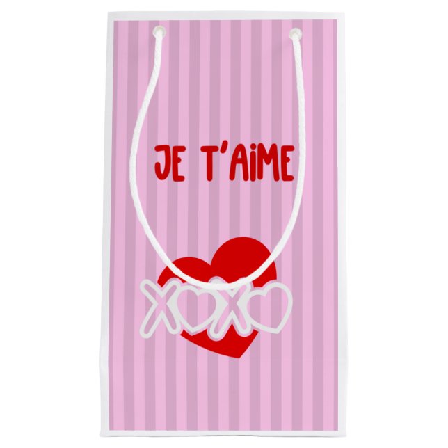 Bolsa De Regalo Pequeña Je t'aime (Anverso)