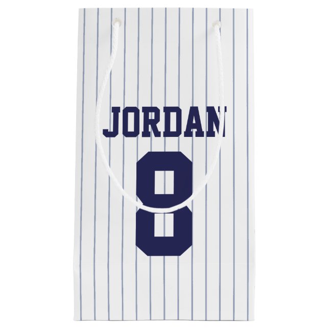 Bolsa De Regalo Pequeña Jersey de béisbol - Fiesta de cumpleaños temática  (Anverso)