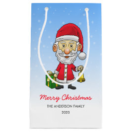 Bolsa De Regalo Pequeña Jingle Bells con Santa