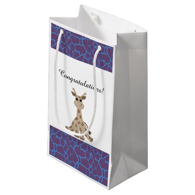 Bolsa De Regalo Pequeña Jirafa Sentada (Angulo Anverso)