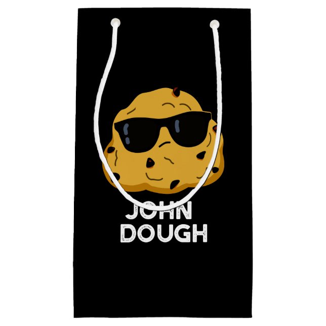 Bolsa De Regalo Pequeña John Dough Funny Baking Pun Dark BG (Anverso)