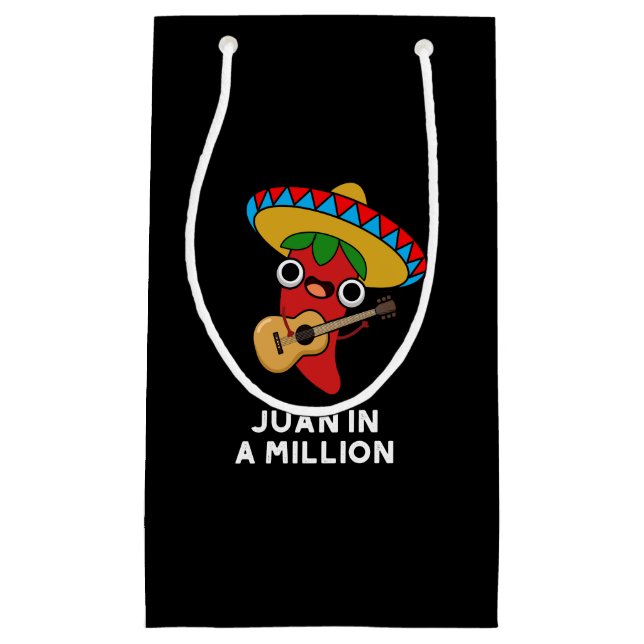 Bolsa De Regalo Pequeña Juan En Un Millón Gracioso Chili Mexicano Pun Dark (Anverso)