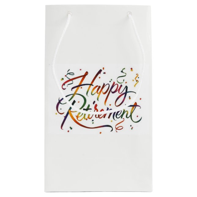 Bolsa De Regalo Pequeña Jubilación feliz (Reverso)
