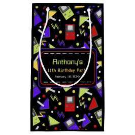 Bolsa De Regalo Pequeña Juego retro negro