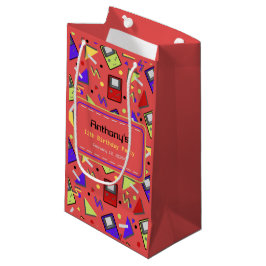 Bolsa De Regalo Pequeña Juego Retro Rojo