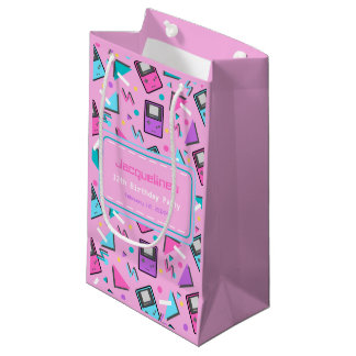 Bolsa De Regalo Pequeña Juego Retro Rosa