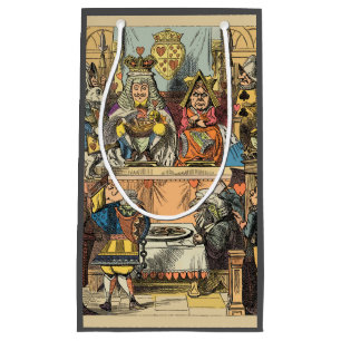 Bolsa De Regalo Pequeña Juicio de Alicia al Knave de Corazones Vintage