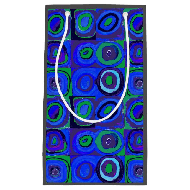 Bolsa De Regalo Pequeña Kandinsky Farbstudie Blue Quadrate Square Circle (Anverso)