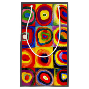 Bolsa De Regalo Pequeña Kandinsky Farbstudie Quadrate Squares Círculos Art