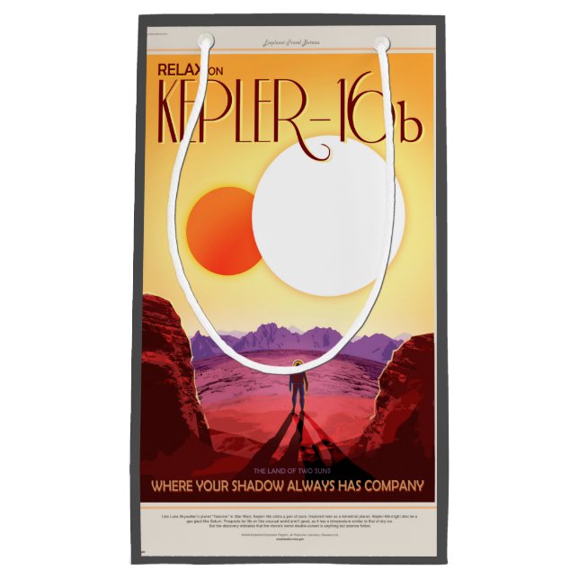 Bolsa De Regalo Pequeña Kepler Space Travel Destination Planet Adventure (Anverso)