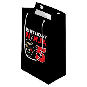 Bolsa De Regalo Pequeña Kids Birthday Ninja - 5 Year Old Party Theme