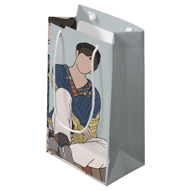 Bolsa De Regalo Pequeña Kpop Inspired Illustrated SVT (Angulo Anverso)