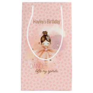 Bolsa De Regalo Pequeña La danza levanta mi espíritu bailarina rosa