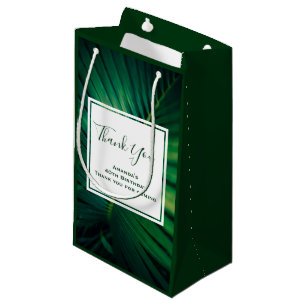 Bolsa De Regalo Pequeña La hoja verde tropical natural de los bosques.