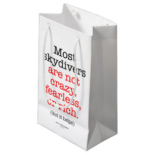 Bolsa De Regalo Pequeña La mayoría de los Skydivers