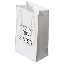 Bolsa De Regalo Pequeña La mejor hermana mayor del mundo