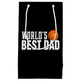 Bolsa De Regalo Pequeña La mejor tipografía de papá del mundo en baloncest