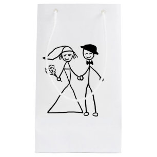 Bolsa De Regalo Pequeña La "novia y el novio" diseñan los regalos y los