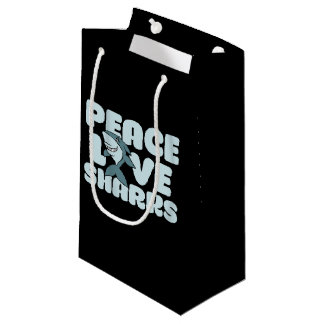 Bolsa De Regalo Pequeña La paz ama a los tiburones