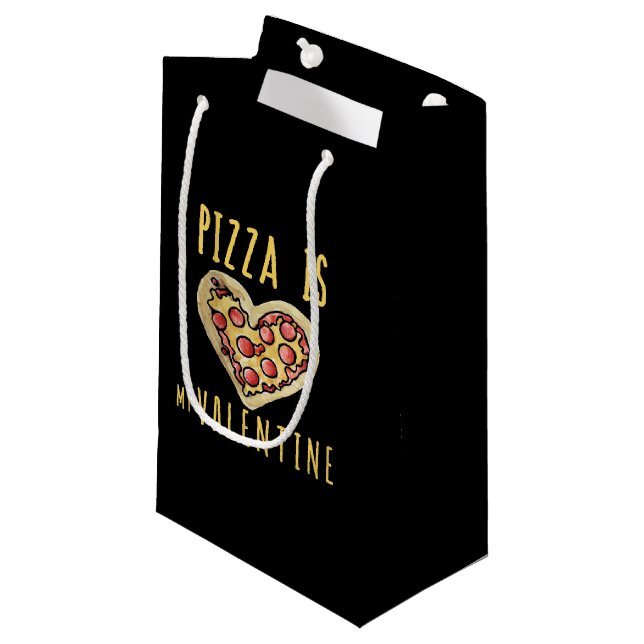 Bolsa De Regalo Pequeña la pizza es mi valentina (Angulo Anverso)